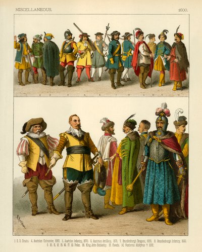 Costumes divers 1600 - Albert Kretschmer